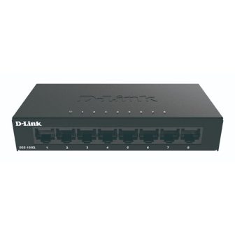 D-Link DGS-108GL Unmanaged Gigabit Ethernet (10/100/1000) Black