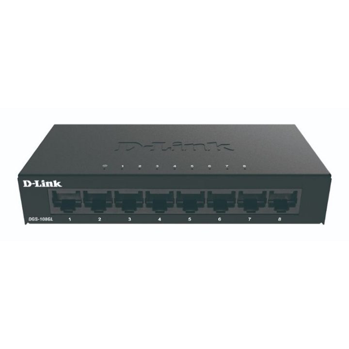D-Link DGS-108GL Unmanaged Gigabit Ethernet (10/100/1000) Black