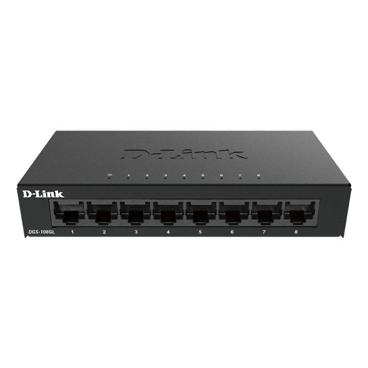 D-Link DGS-108GL Unmanaged Gigabit Ethernet (10/100/1000) Black