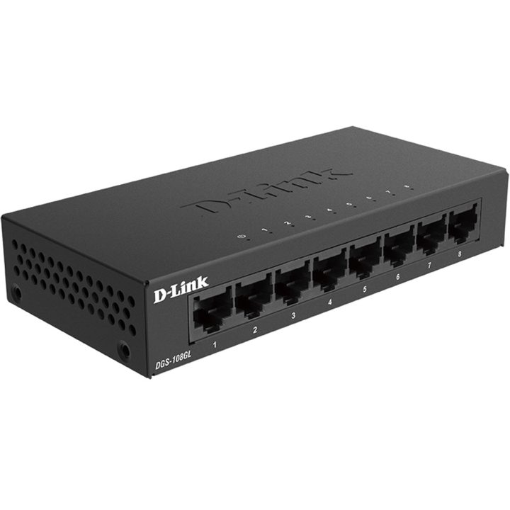 D-Link DGS-108GL Unmanaged Gigabit Ethernet (10/100/1000) Black