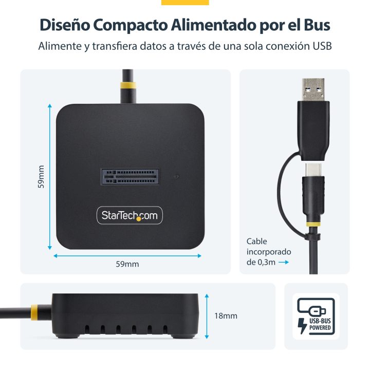 StarTech.com USB-C/USB-A to NVMe M.2 Dock Adapter - 10Gbps - External…