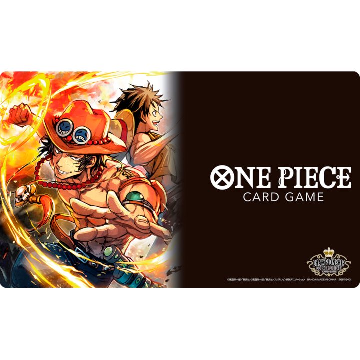 Bandai Red One Piece Portgas D. Ace Playmat and Storage Box…