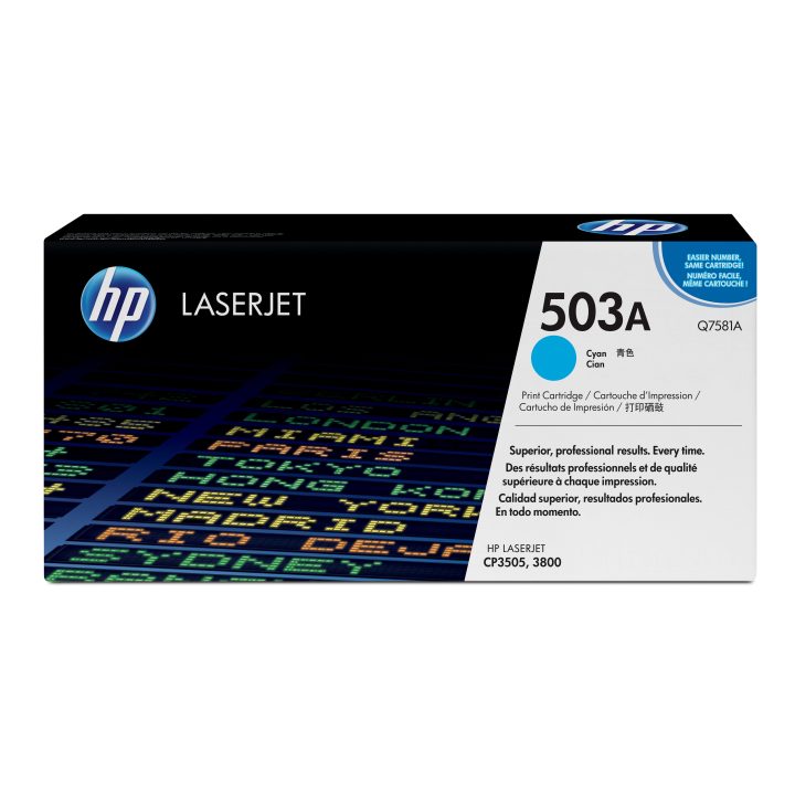 HP Cartucho de tóner original LaserJet 503A ciano