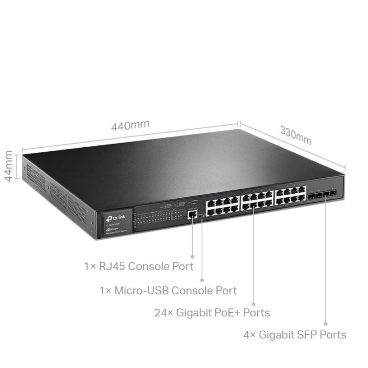 TP-Link Omada SG3428MP switch Gerido L2+ Gigabit Ethernet…