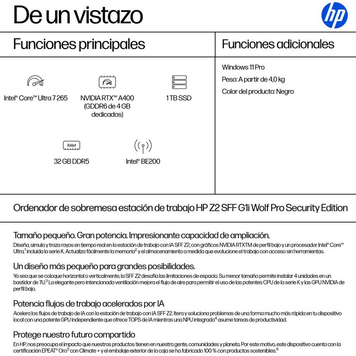 HP None Intel Core Ultra 7 265 32 GB DDR5-SDRAM 1 TB SSD NVIDIA RTX…