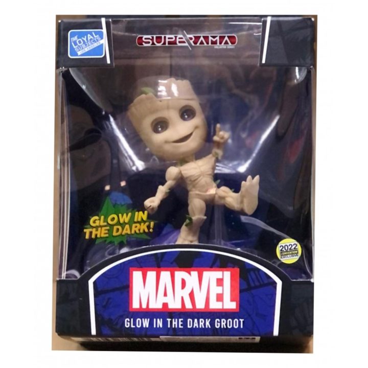 The Loyal Subjects Mini Diorama Superama Groot Glow in the Dark…