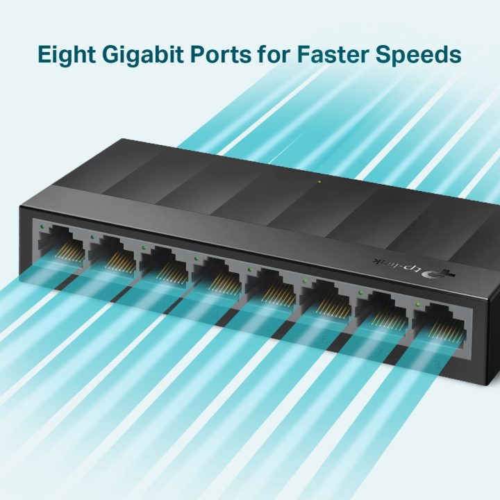 TP-Link LS1008G switch não gerido Gigabit Ethernet (10/100/1000) Preto