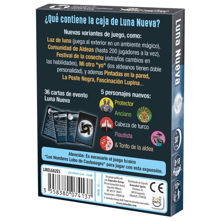 Asmodee Jogo de tabuleiro Lobos de Castronegro: Lua Nova PEGI 10…