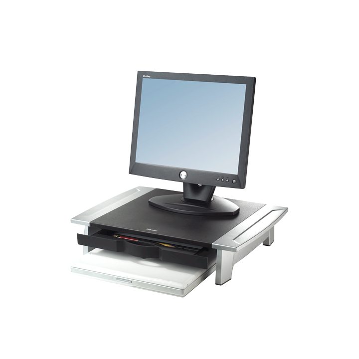 Fellowes Office Suites 28" Secretária Preta, Prateada