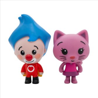 Bandai rojo Pack de 2 figuras de plim plim & mei li (PL85040-2)