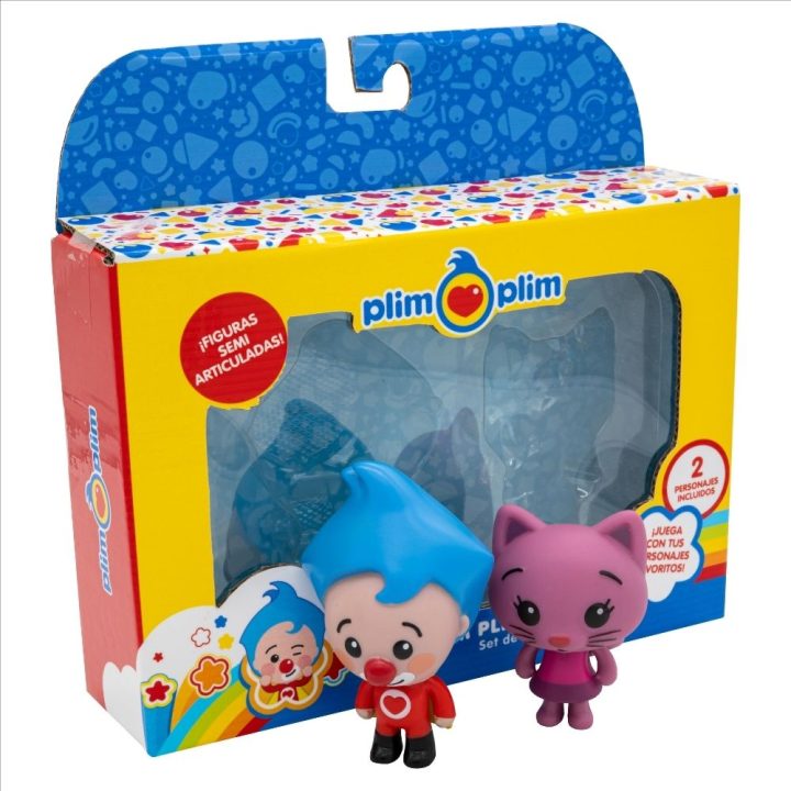 Bandai vermelho Pack de 2 figuras Plim Plim & Mei Li (PL85040-2)