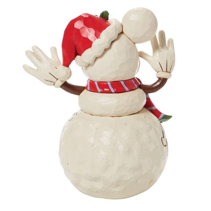 Figura Enesco Disney boneco de neve Mickey natalício
