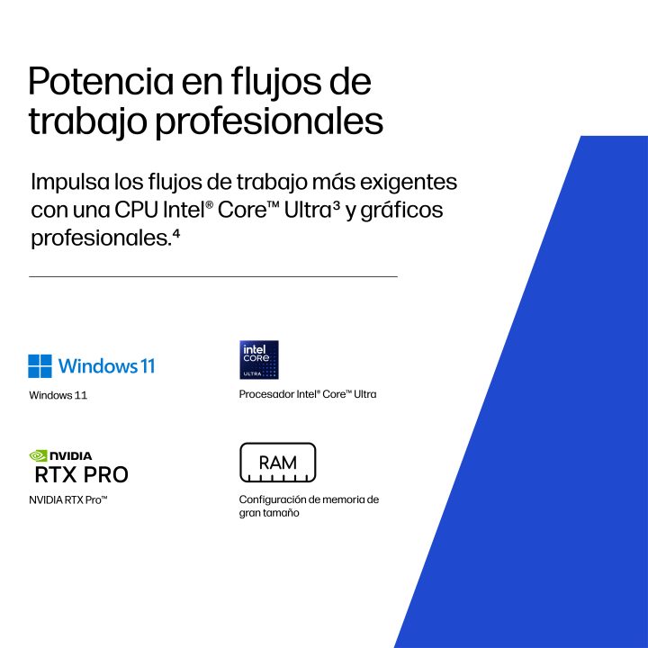 HP ZBXG2i16 Copilot+ PC Intel Core Ultra 7 356H 32 GB 1 TB SSD RTX…