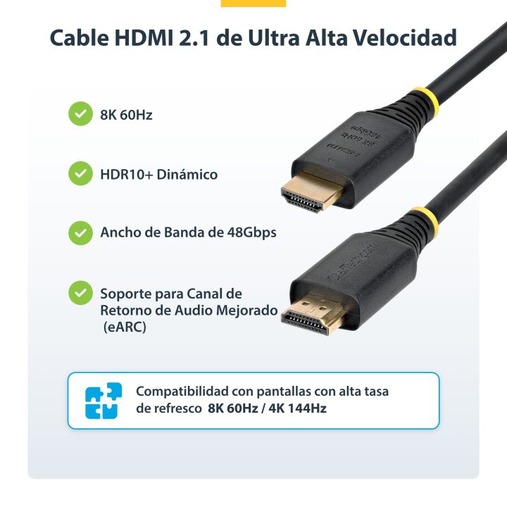 StarTech.com Cable HDMI de 4m Certificado de Ultra Alta Velocidad -…