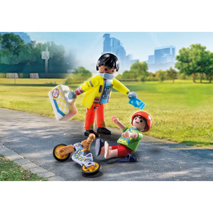 Playmobil paramedico con paciente (71245)