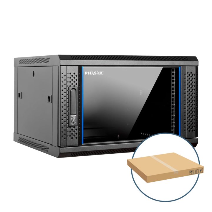 Phasak pro 6U 600x450 Wall-Mount Rack Cabinet 19-inch Disassembled…