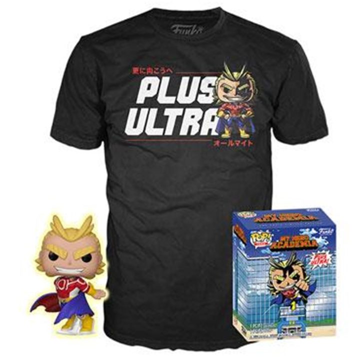 Pop & tee my hero academia all might Funko + t-shirt tamanho m…