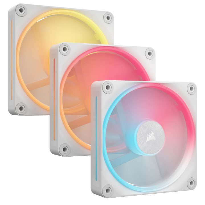 Ventilador caja Corsair LX120R icuelink RGB 3 x 120mm blanco…