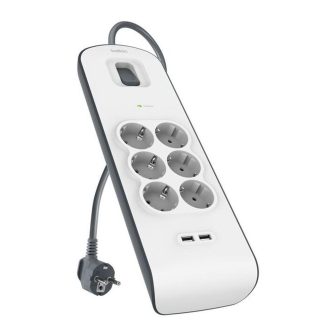 Regleta alimentacion Belkin BSV604VF2M-v2 proteccin contra sobret 6…