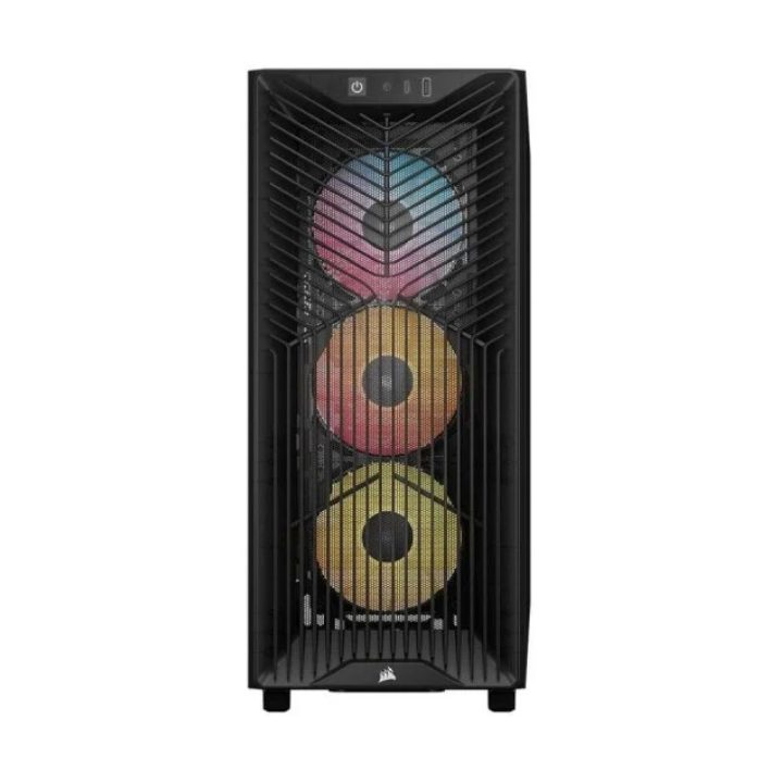 Gabinete de PC gaming Corsair 3200D rs ARGB ATX vidro temperado smoke…