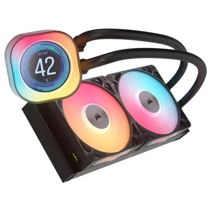 Kit de arrefecimento líquido Corsair iCUE LINK TITAN240RX LCD AIO RGB…