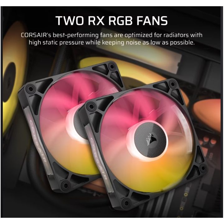 Corsair iCUE LINK TITAN240RX LCD AIO RGB Liquid Cooling Kit 2x 120mm…