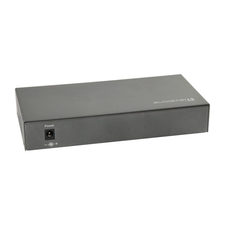 LevelOne GEP-0823 Gigabit Ethernet (10/100/1000) PoE Switch Black
