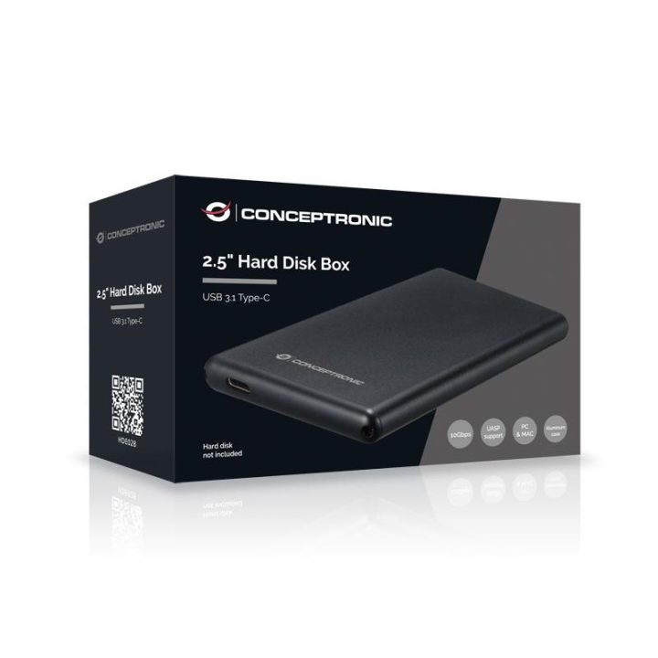 Conceptronic HDE02B caixa para disco rígido externo Caixa de disco…