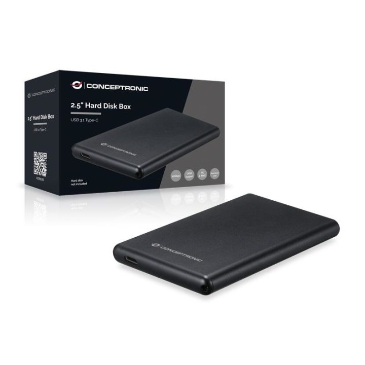 Conceptronic HDE02B caixa para disco rígido externo Caixa de disco…