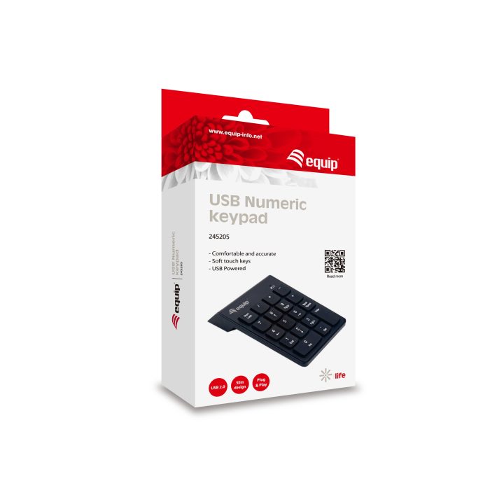 Equip 245205 Universal USB Numeric Keypad Black