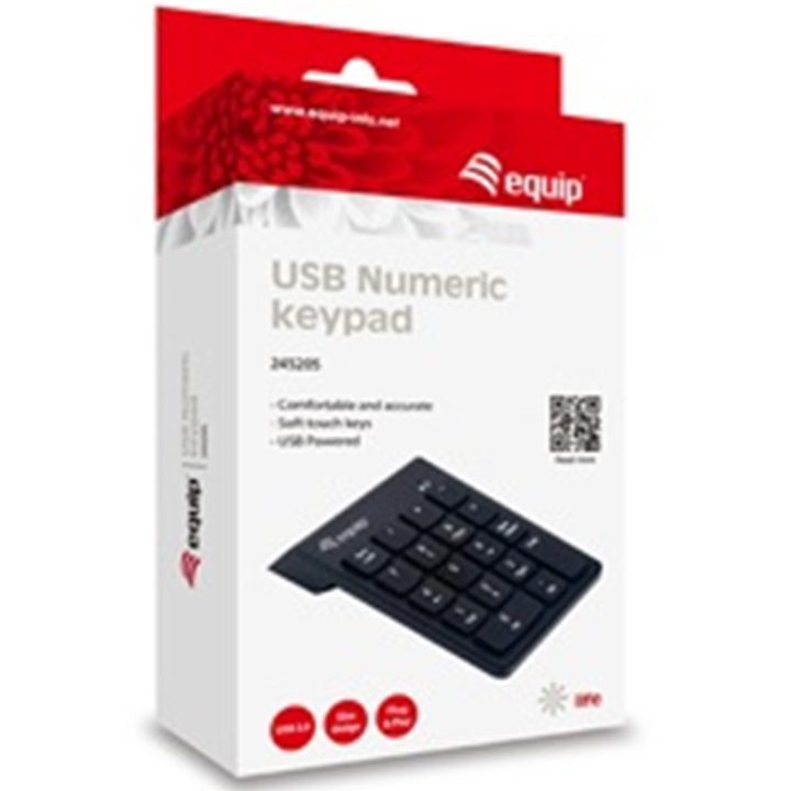 Equip 245205 Universal USB Numeric Keypad Black