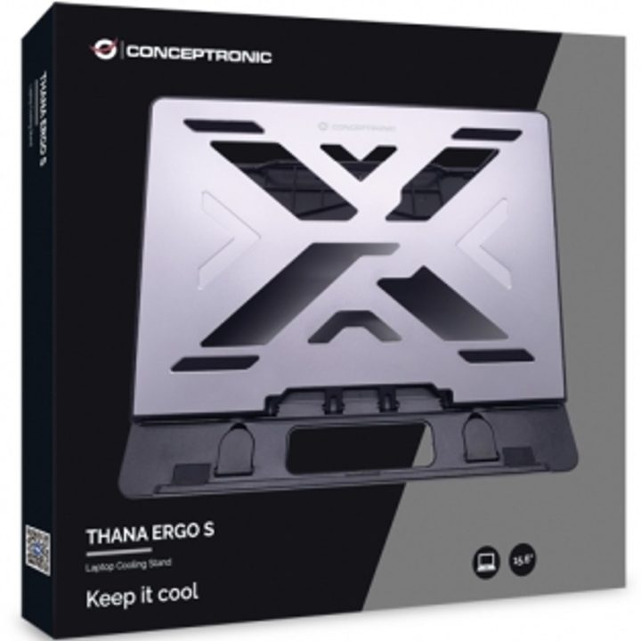 Conceptronic THANA ERGO S, Laptop Cooling Stand Laptop Stand Gray…