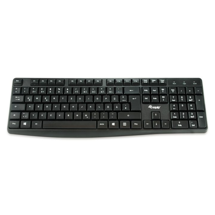 Equip 245211 teclado Escritório USB QWERTY Español Preto