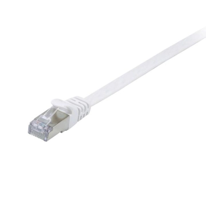 Equip 607612 White 3 m Cat6a U/FTP (STP) Flat Network Cable