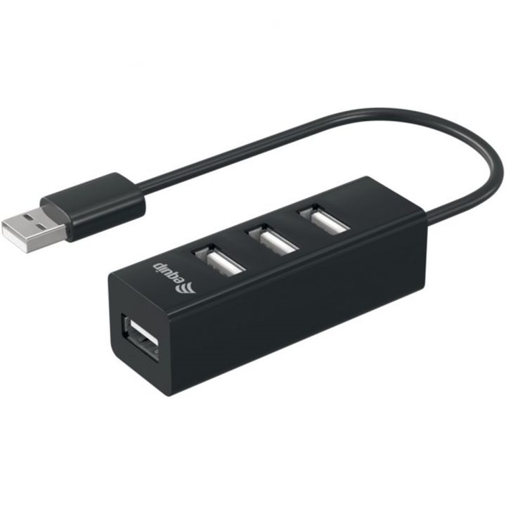 Equip 128955 USB 2.0 Interface Hub 480 Mbit/s Black
