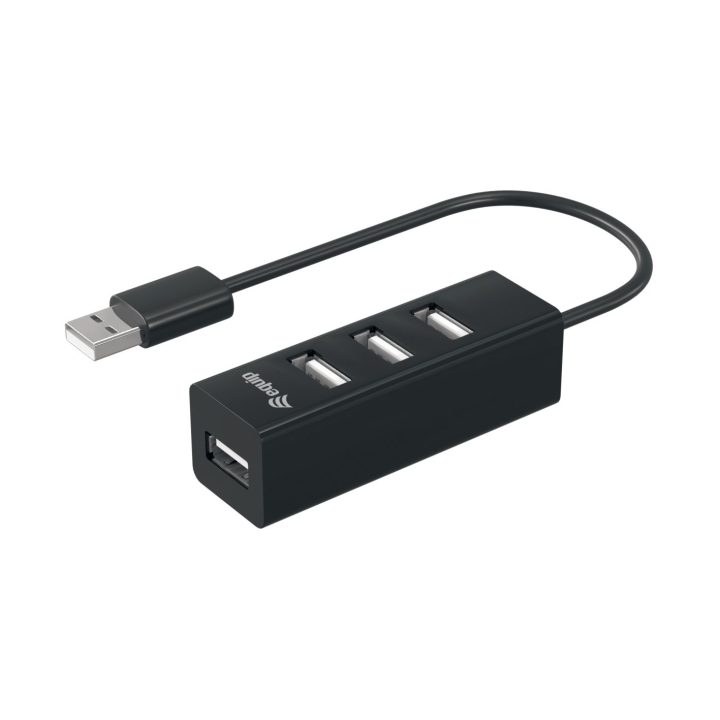 Equip 128955 USB 2.0 Interface Hub 480 Mbit/s Black