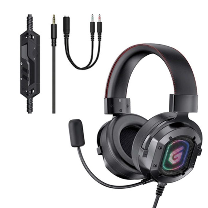 Conceptronic ATHAN03B Wired Over-Ear Gaming Headset Black