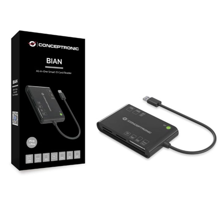 Conceptronic BIAN01B Smart Card Reader Indoor USB 3.2 Gen 1 (3.1 Gen…