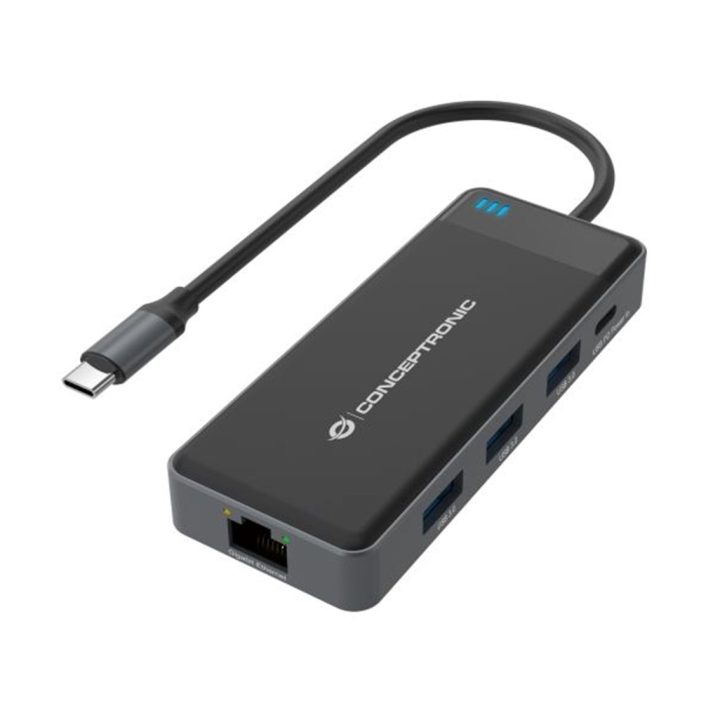Conceptronic DONN14G base para portátil e replicador de portas Com…