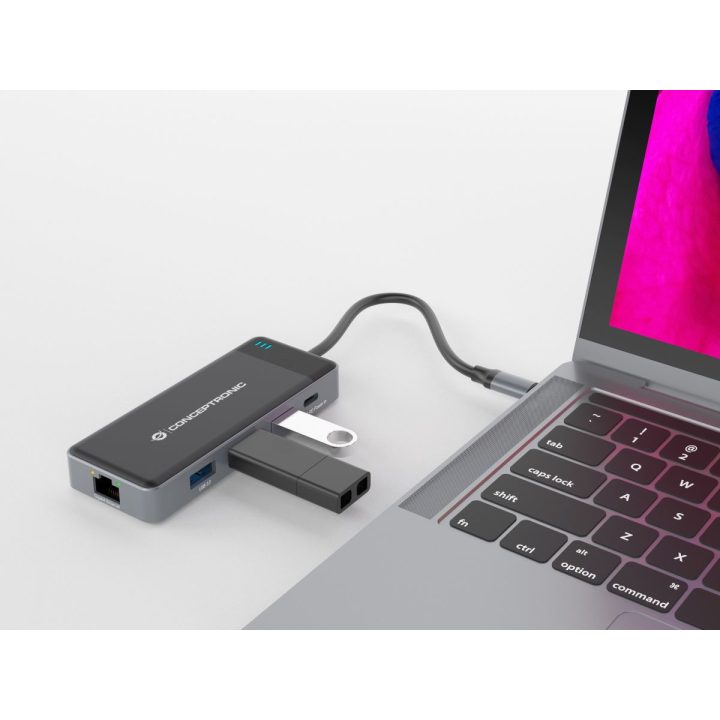 Conceptronic DONN14G base para portátil e replicador de portas Com…