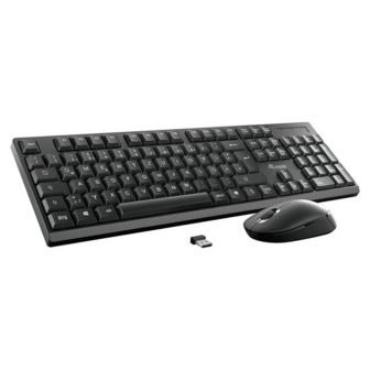 Equip 245221 teclado rato incluído escritório RF sem fios QWERTY…