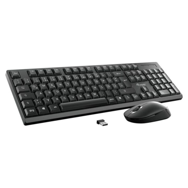 Equip 245221 teclado rato incluído escritório RF sem fios QWERTY…