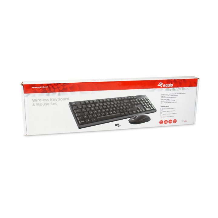 Equip 245221 Keyboard Mouse Included Office RF Wireless QWERTY…