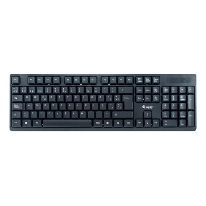 Equip 245221 teclado rato incluído escritório RF sem fios QWERTY…