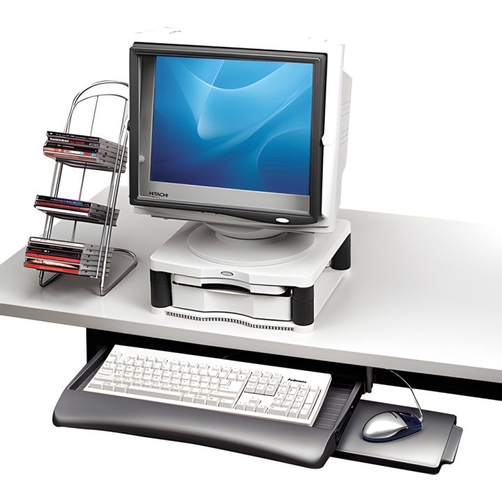 Fellowes 93804 Graphite Keyboard Manager Tray