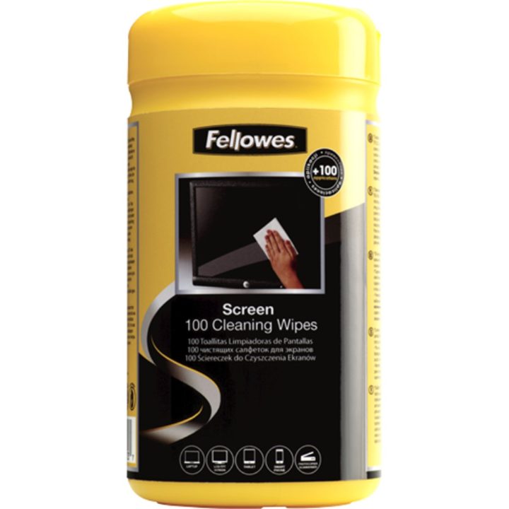 Fellowes 9970330 Laptop Cleaning Kit Wipes for Equipment Cleaning