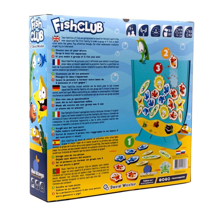 Asmodee Jogo de mesa fish club idade recomendada 5 anos (BO16701ML)