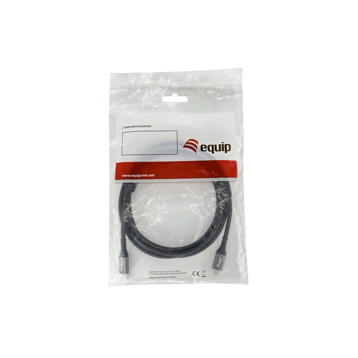 Equip 128382 USB4 Gen 2x2 C to C Cable, M/M, 2.0 m, PD 100 W, 4K/60…