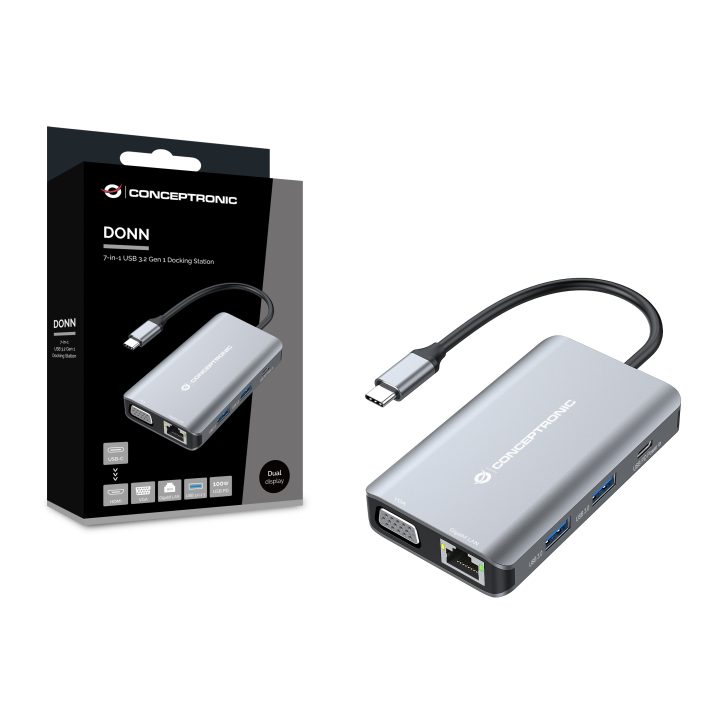Conceptronic DONN21G base para portátil e replicador de portas Com…
