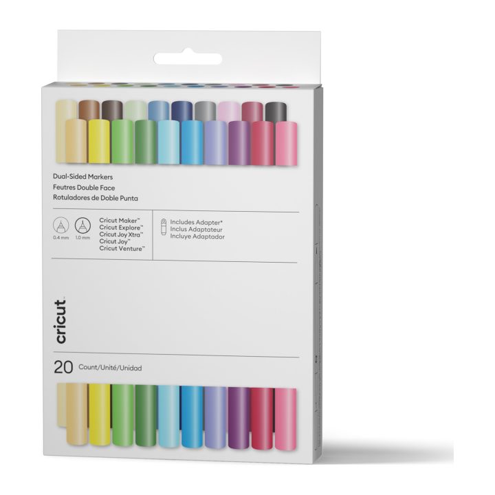Canetas de ponta dupla Cricut, conjunto ultimate (20 unid.) +…